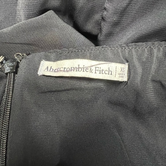 NWOT ABERCROMBIE & FITCH Halter Midi Dress Black XS - Picture 7 of 8